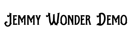 Jemmy Wonder Demo Font Image