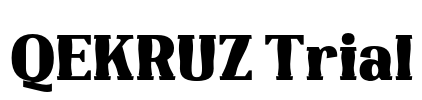 QEKRUZ Trial Font Image