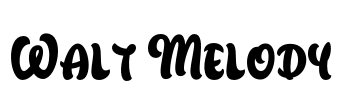 Walt Melody Font Image