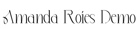 Amanda Roies Demo Font Image
