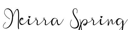 Neirra Spring Font Image
