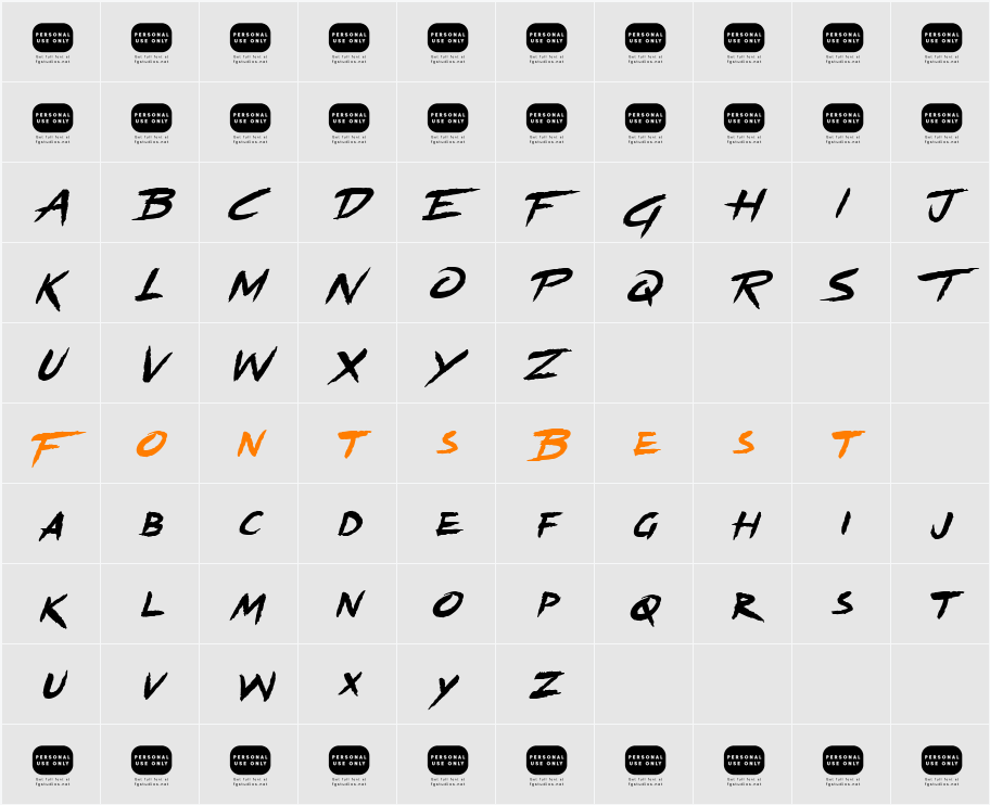 Binary Character Map