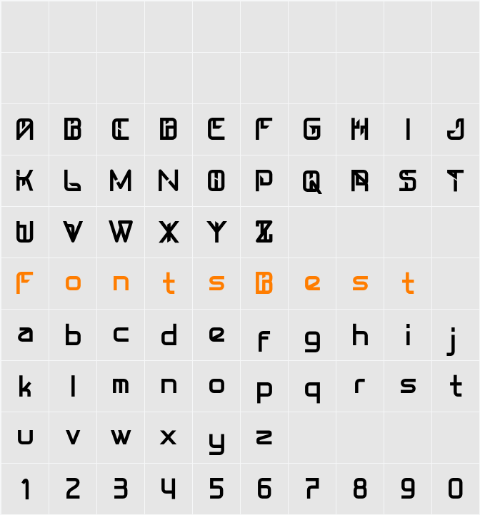 GalacticForce Demo Character Map