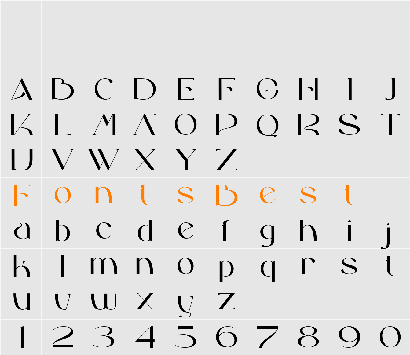 Unnamed Character Map