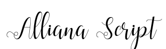 Alliana Script Font Image