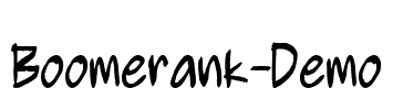 Boomerank-Demo Font Image