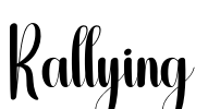 Rallying Font Image