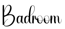Badroom Font Image
