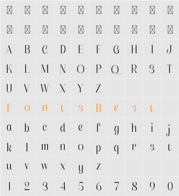 Askhora Character Map