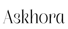 Askhora Font Image