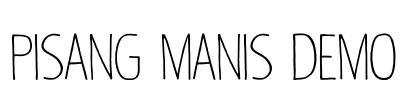 Pisang Manis DEMO Font Image