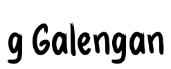 g Galengan Font Image