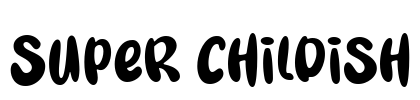 Super Childish Font Image