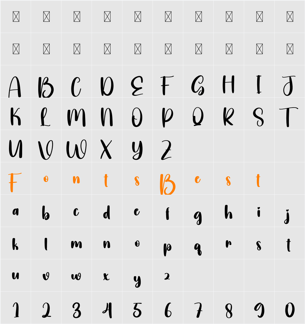 Graphics Character Map