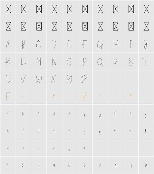 Simple Marker Character Map
