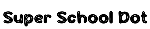 Super School Dot Font Image