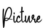 Picture Font Image