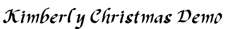 Kimberly Christmas Demo