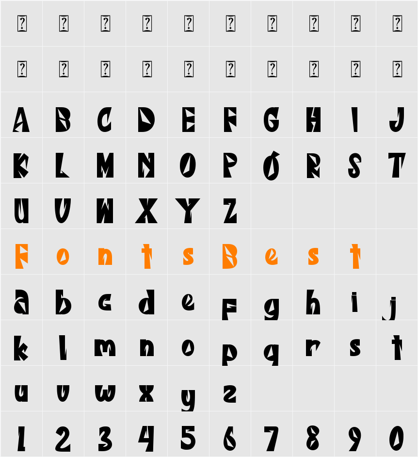 The Kanzie Character Map