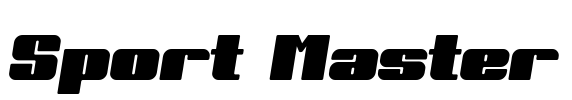 Sport Master Font Image