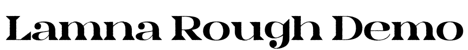 Lamna Rough Demo Font Image