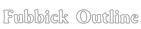 Fubbick Outline Font Image
