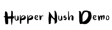 Hupper Nush Demo Font Image