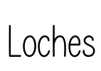 Loches Font Image
