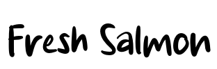 Fresh Salmon Font Image