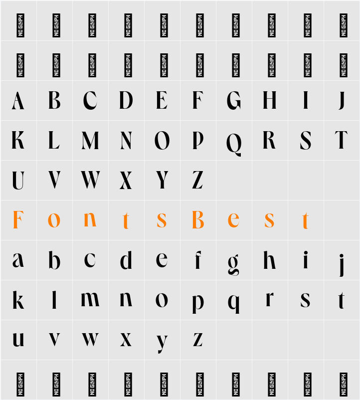 Roahe Character Map