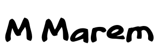 M Marem Font Image