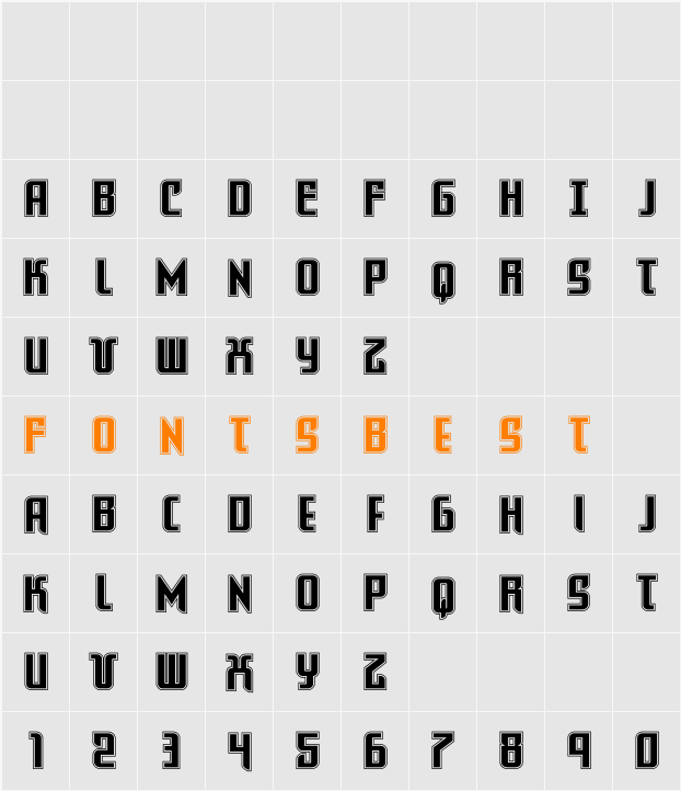 Warriatron Academy Straight Character Map