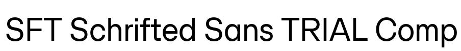 SFT Schrifted Sans TRIAL Comp Font Image