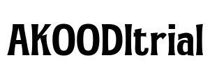 AKOODItrial Font Image