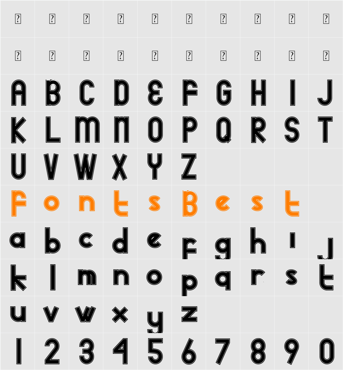adidog dbl DEMO Character Map