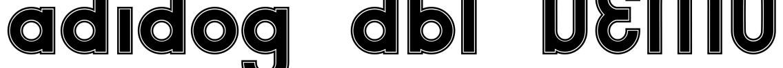 adidog dbl DEMO Font Image