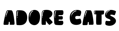 Adore Cats Font Image
