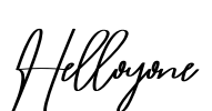 Helloyone Font Image