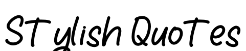 Stylish Quotes Font Image
