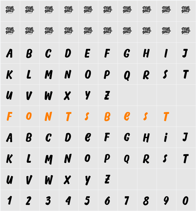 Tiger Chest Character Map