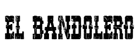 El Bandolero Font Image