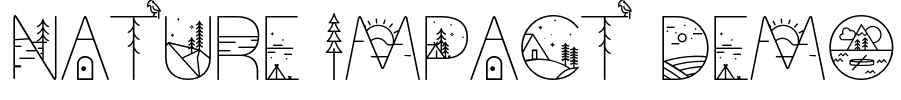 Nature Impact Demo Font Image