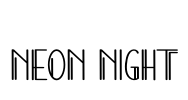 Neon Night Font Image