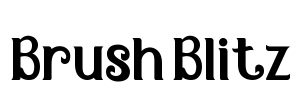 Brush Blitz Font Image