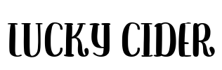 Lucky Cider Font Image