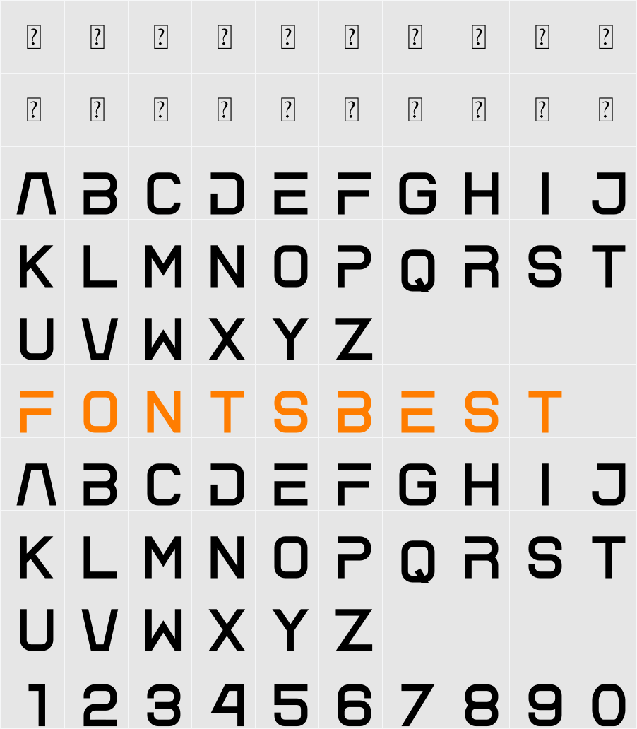 Besport Character Map