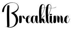 Breaktime Font Image
