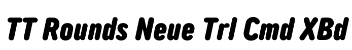 TT Rounds Neue Trl Cmd XBd Font Image