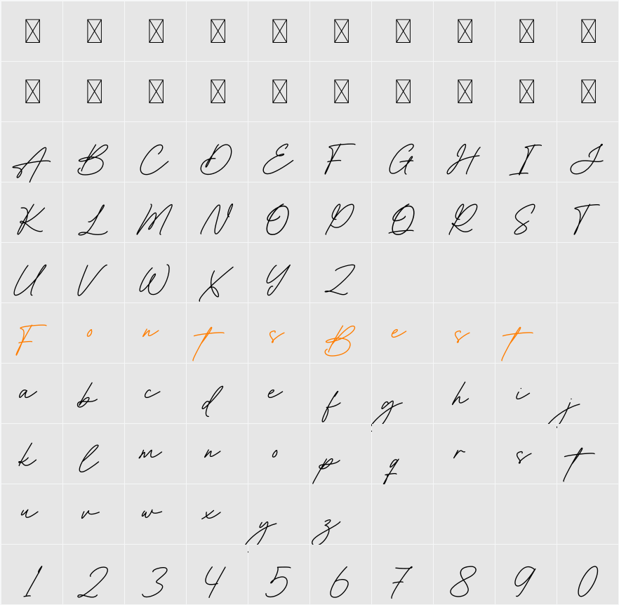 Bridget Lily Character Map