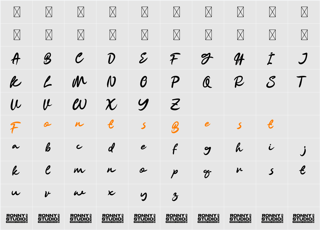 Bukalia Demo Character Map